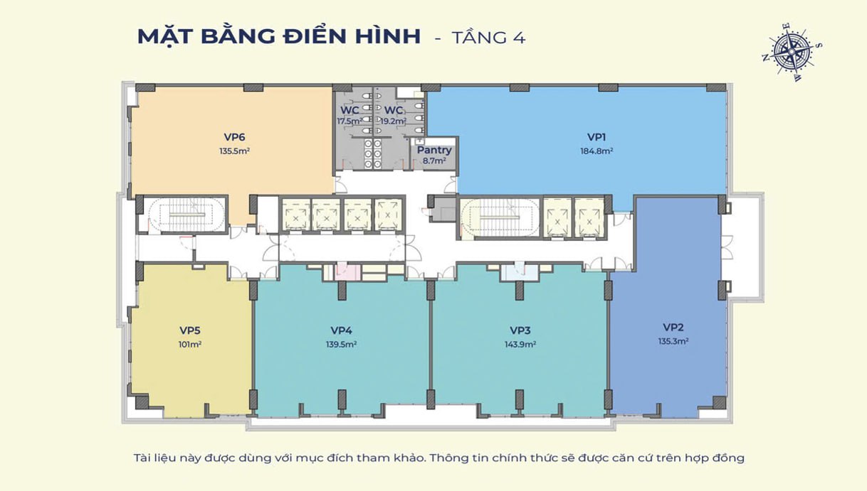 Mặt bằng tầng 4